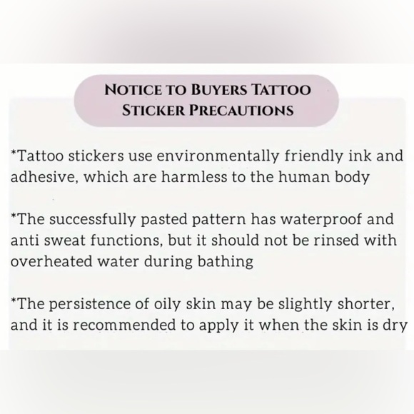 Tattoo, Sticker Temporary Tattoo, Long-Lasting Body Art, Trick Friends/Fโฆ - Picture 8 of 9